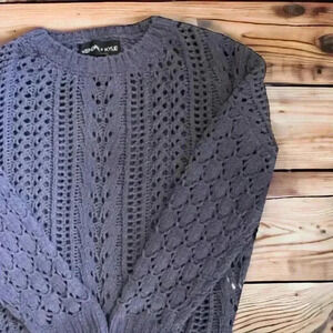 Kendall and Kylie Junior's Blue cable knit sweater size XS.#Warn #Fall #Trendy